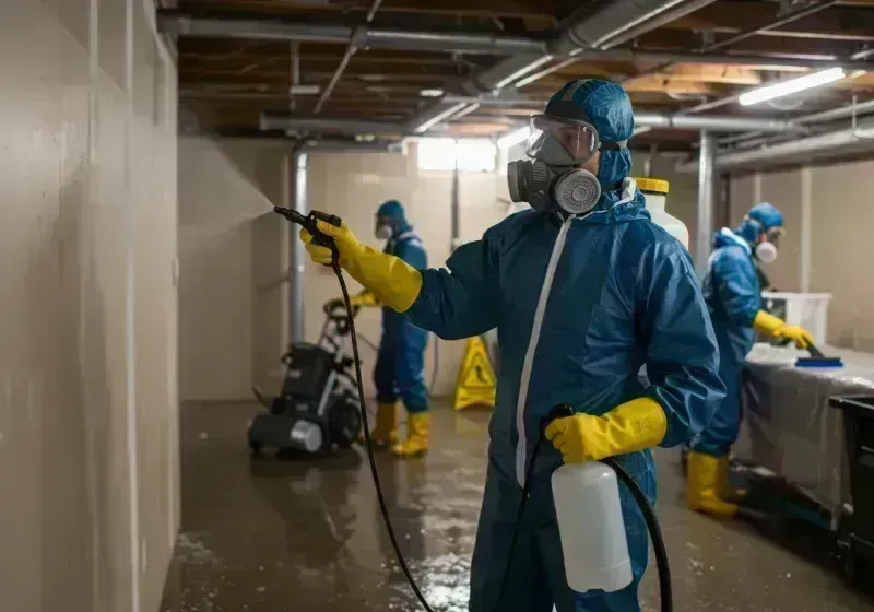 Basement Sanitization and Antimicrobial Treatment process in Lander, WY